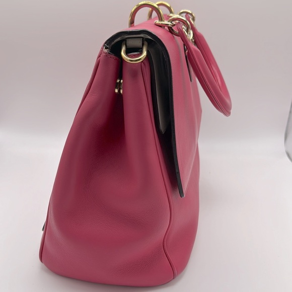 CHRISTIAN DIOR Leather Medium Be Dior Bag - Picture 10 of 16